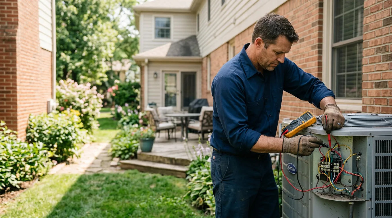 HVAC technician working near Franklin, KY
